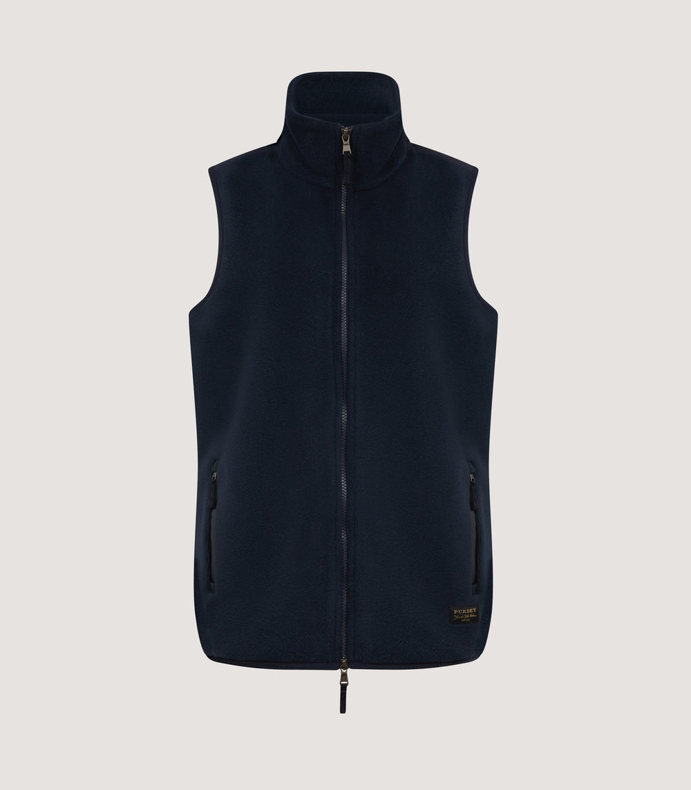 Women's Fleece Gilet In Midnight