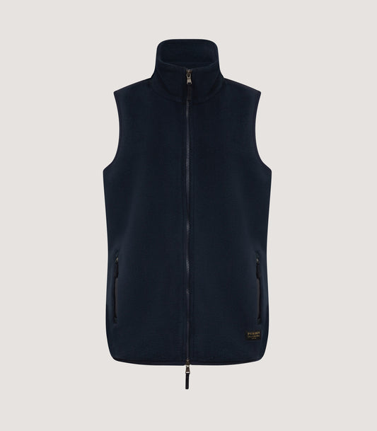 Women's Fleece Gilet In Midnight