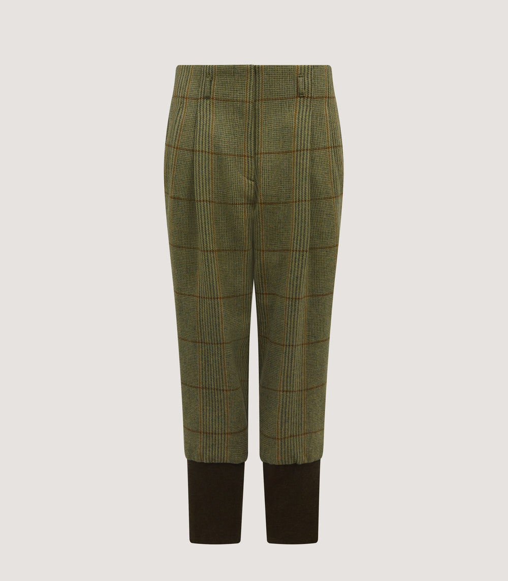 Women's Tweed Shooting Breeks With Storm Cuff in Russel Check