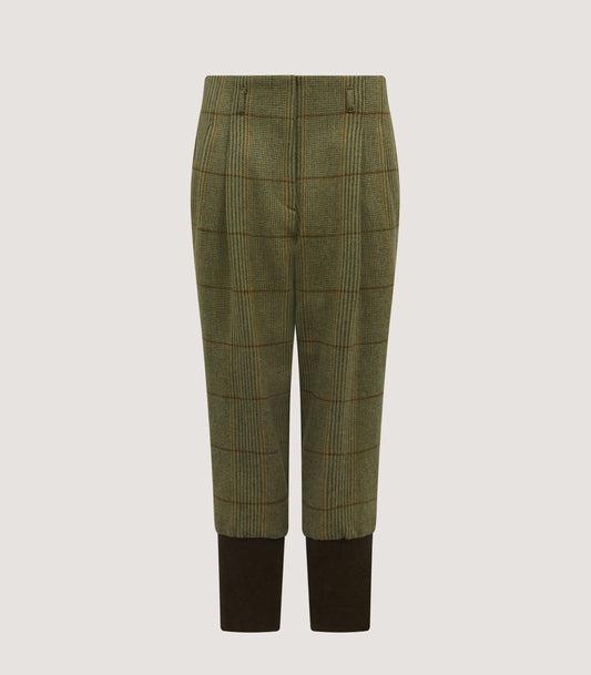 Women's Tweed Shooting Breeks With Storm Cuff in Russel Check