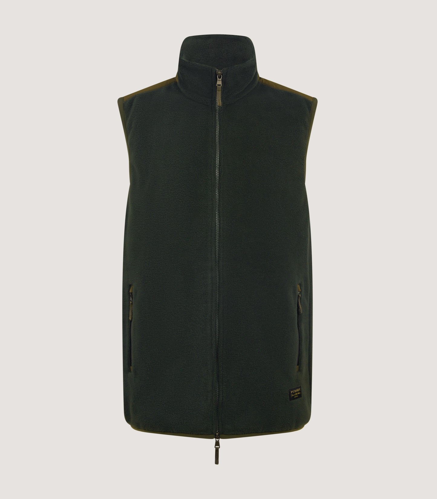 Men's Fleece Gilet in Loden