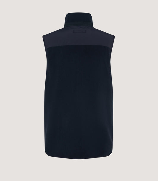 Men's Fleece Gilet in Midnight