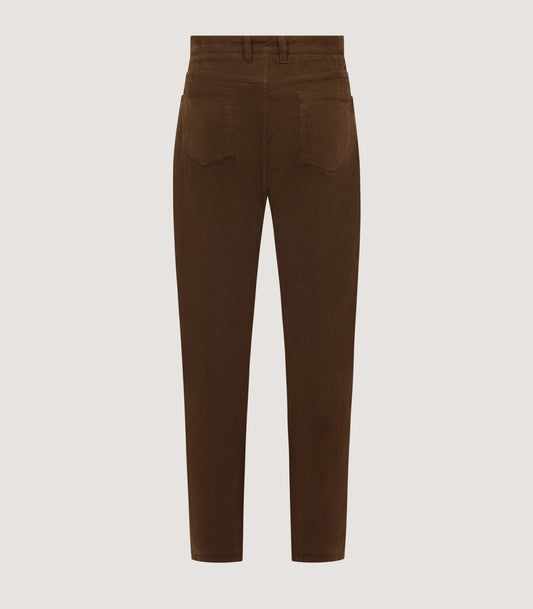 Men's Five Pocket Corduroy Trousers in Forest Green