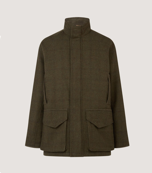 Men's Raglan Tweed Field Coat in Frederick Box Check