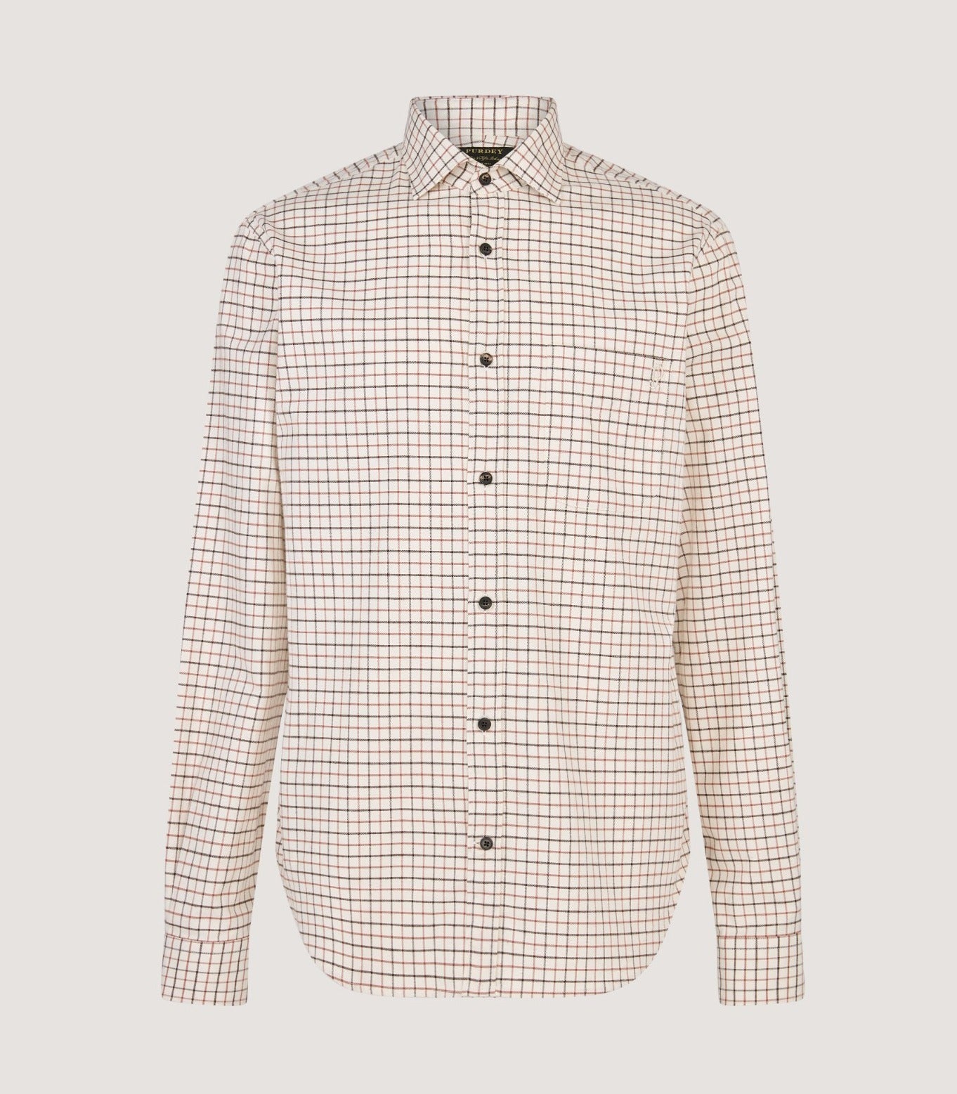 Men's Shooting Tattersall Shirt in Hazelnut