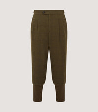 Men's Tweed Shooting Two Pleat Breek With Storm Cuff in Frederick Box Check