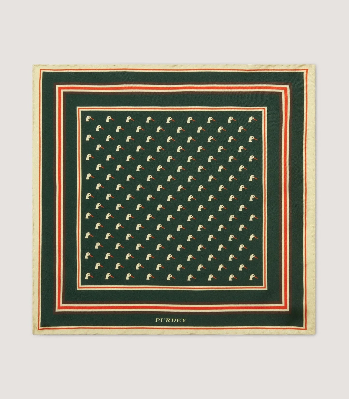 Dapper Duck Pocket Square in Emerald