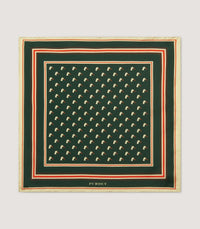 Dapper Duck Pocket Square in Emerald