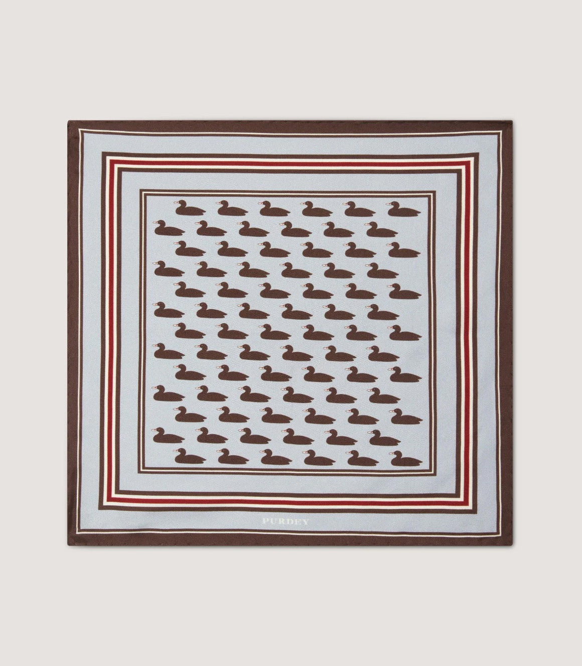 Decoy Duck Pocket Square in Sky Blue