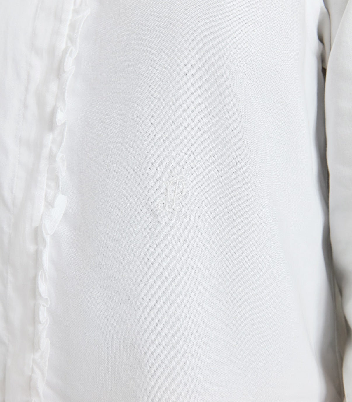 Women's Pie Crust Shirt in White