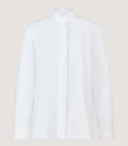 Women's Pie Crust Shirt in White