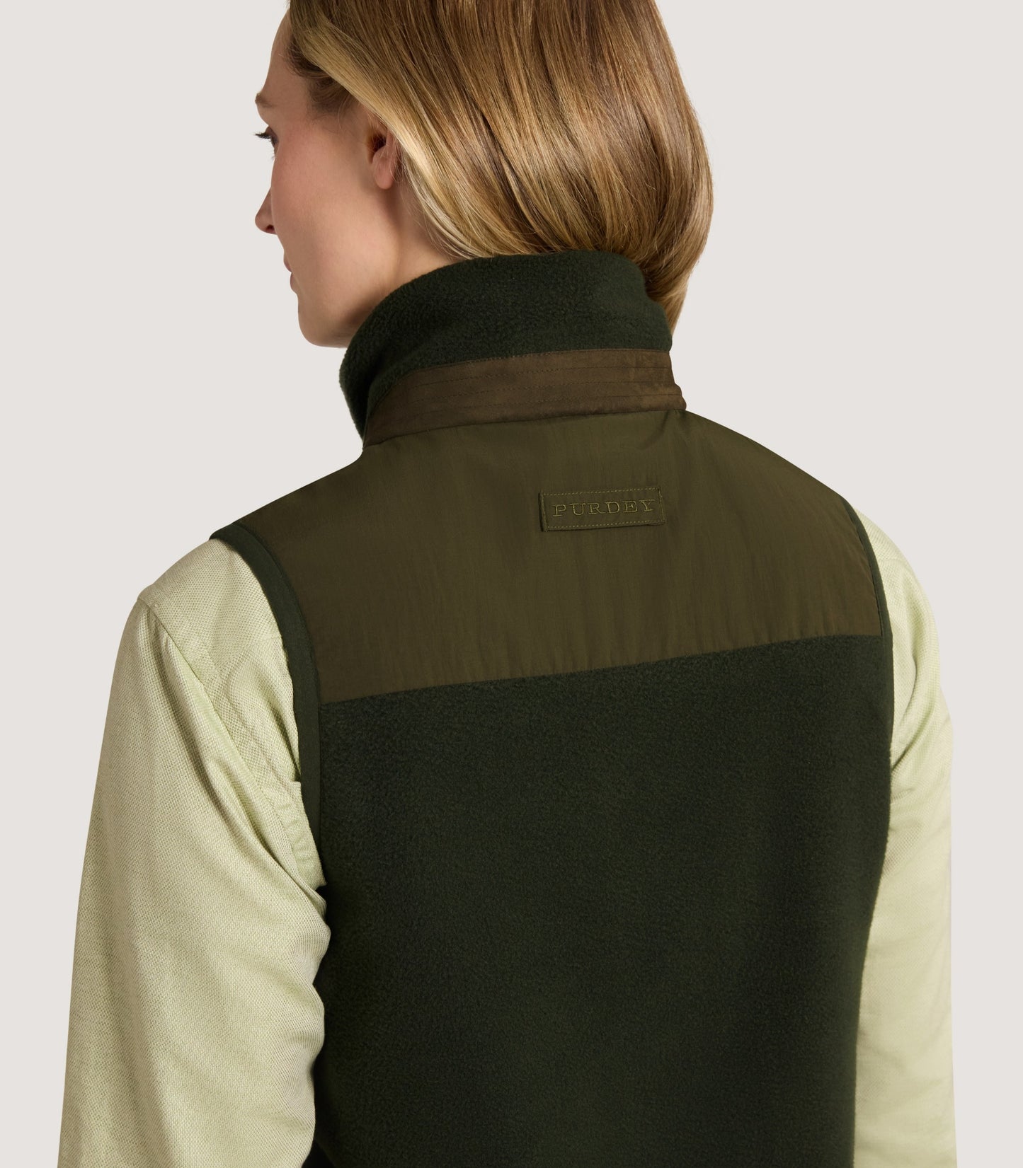 Women's Fleece Gilet In Loden