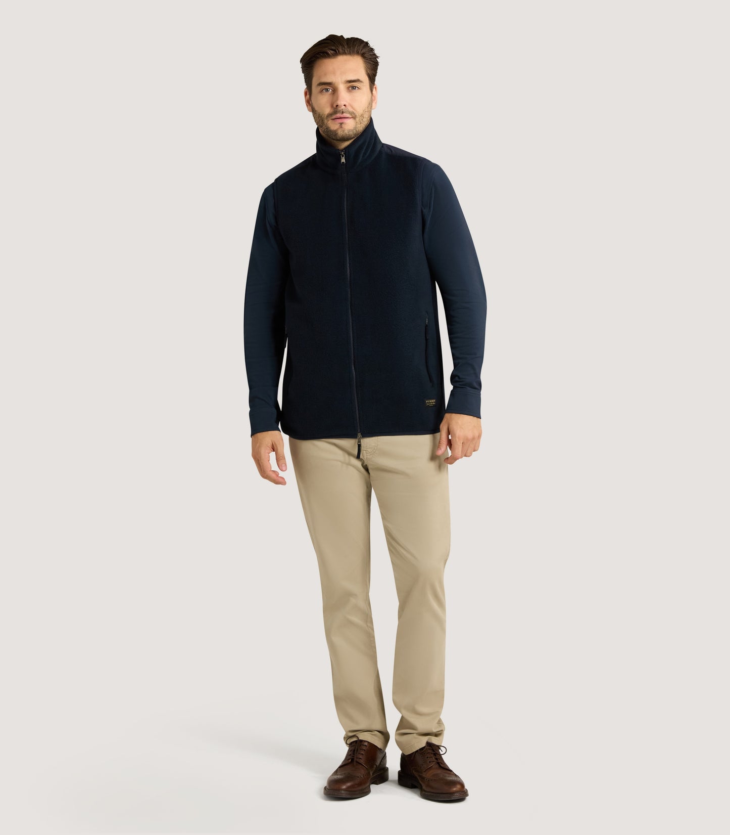 Men's Fleece Gilet in Midnight