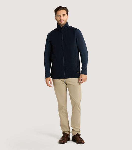 Men's Fleece Gilet in Midnight