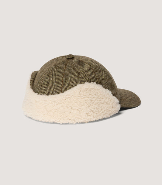 Tweed Trapper Cap in Cairn Tweed