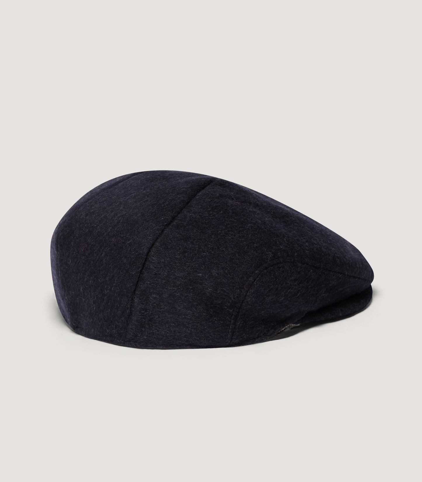 Litton Short Peaked Loden Cap In Navy