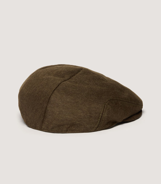 Litton Short Peaked Loden Cap In Loden