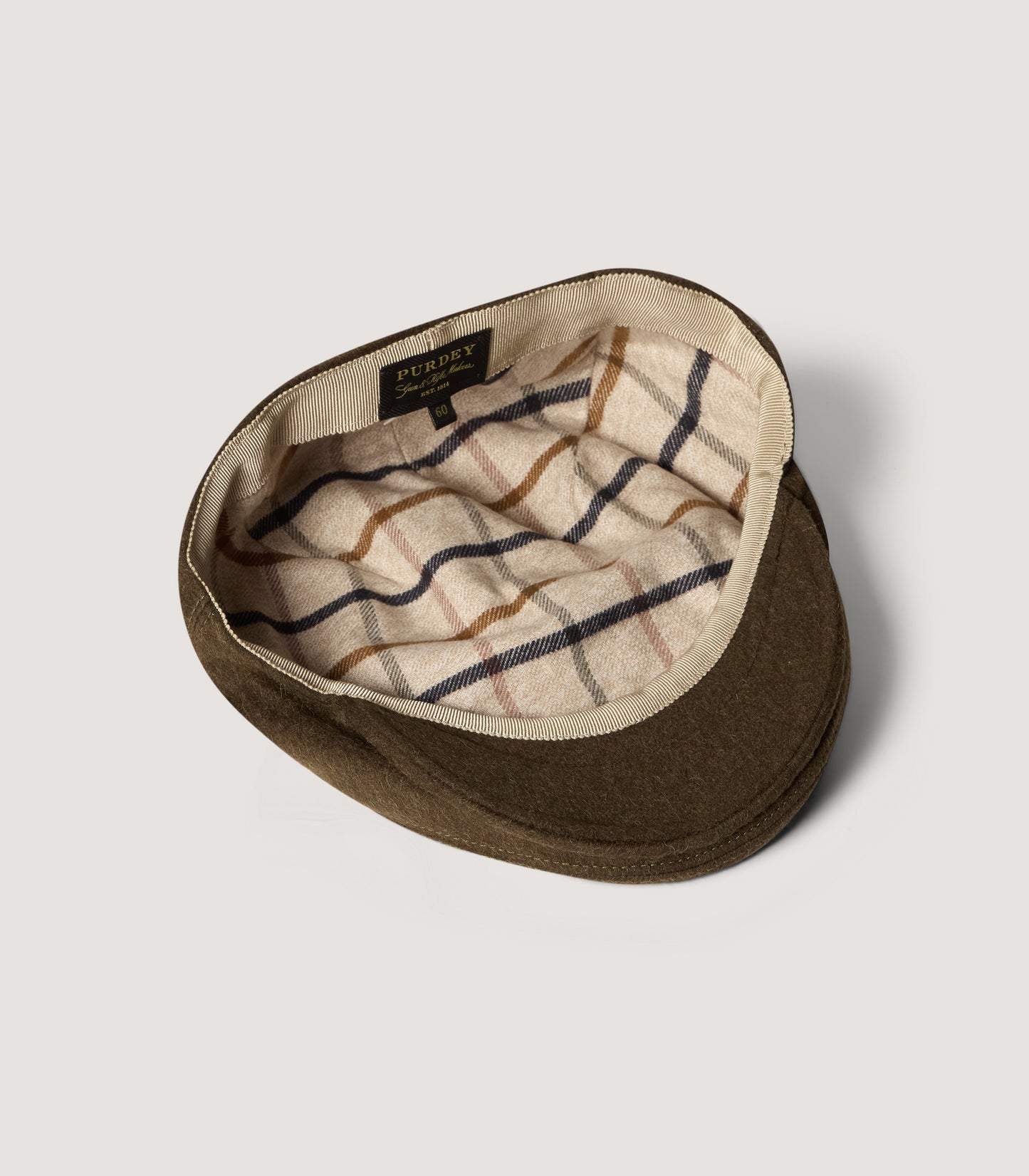 Litton Short Peaked Loden Cap In Loden