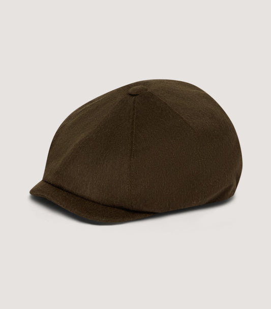 Dalby Bakerboy Loden Cap In Loden