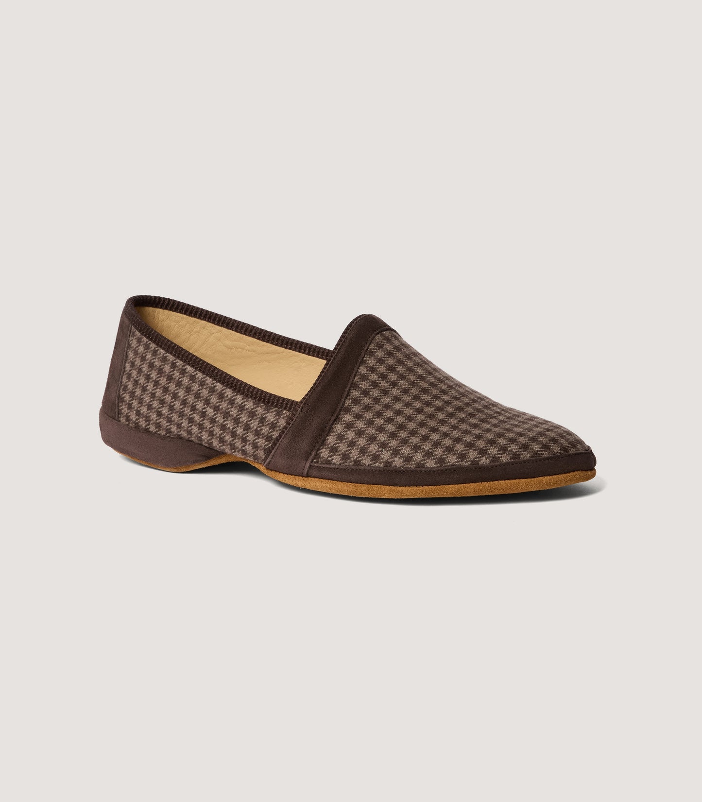 Men's Cashmere Tweed Soft Slipper in Torridon Check