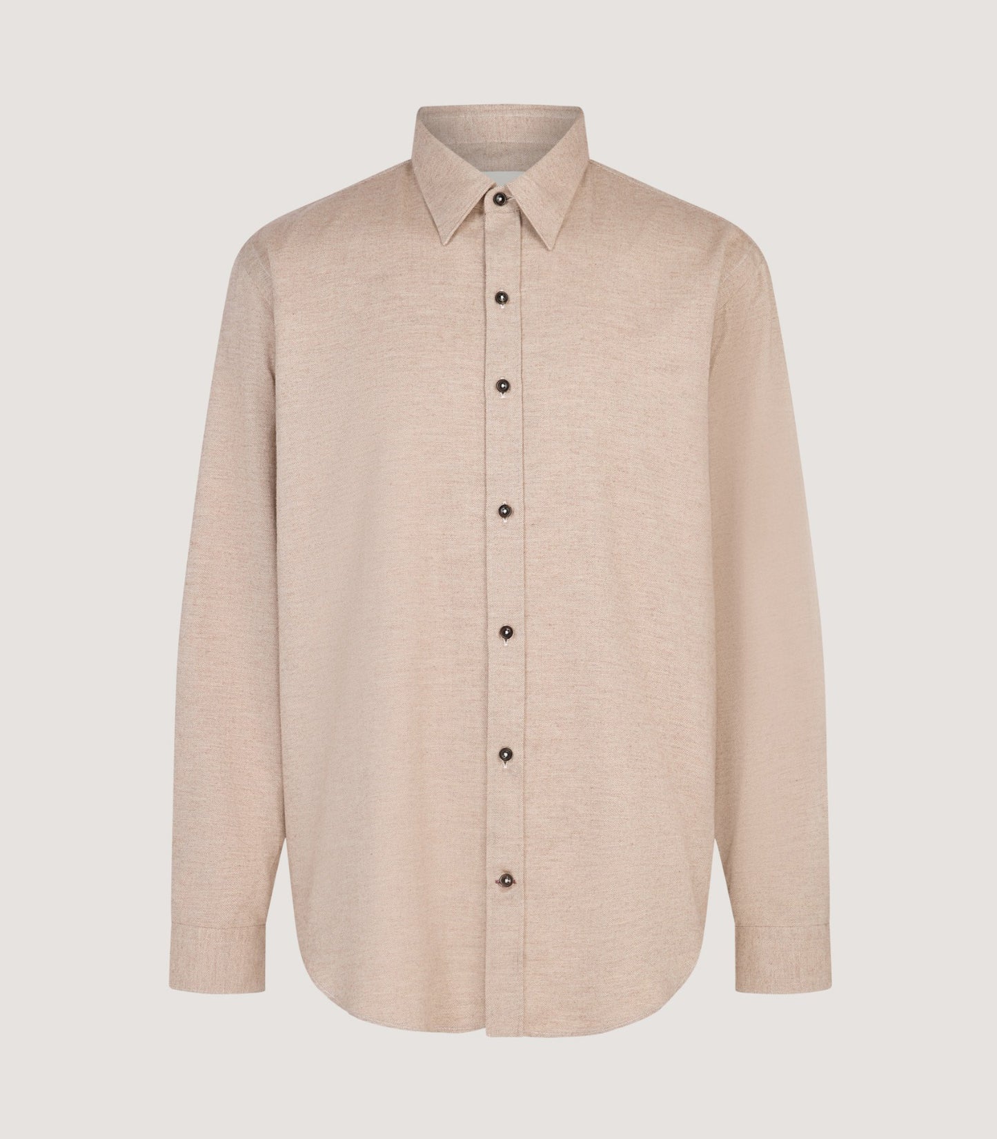 Men's Herringbone Shirt in Camel