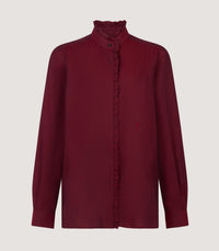 Women's Pie Crust Shirt in Audley Red