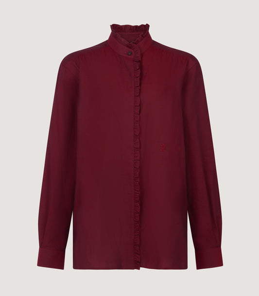 Women's Pie Crust Shirt in Audley Red