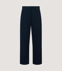 Women's Cotton Patch Pocket Trousers in Midnight