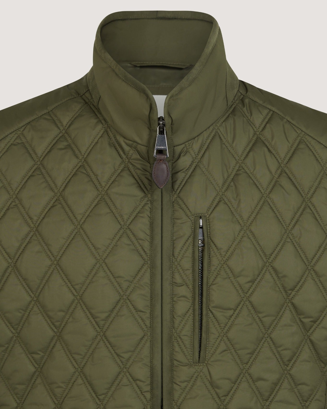 Men's Moorland Light Quilt Gilet in Dark Olive