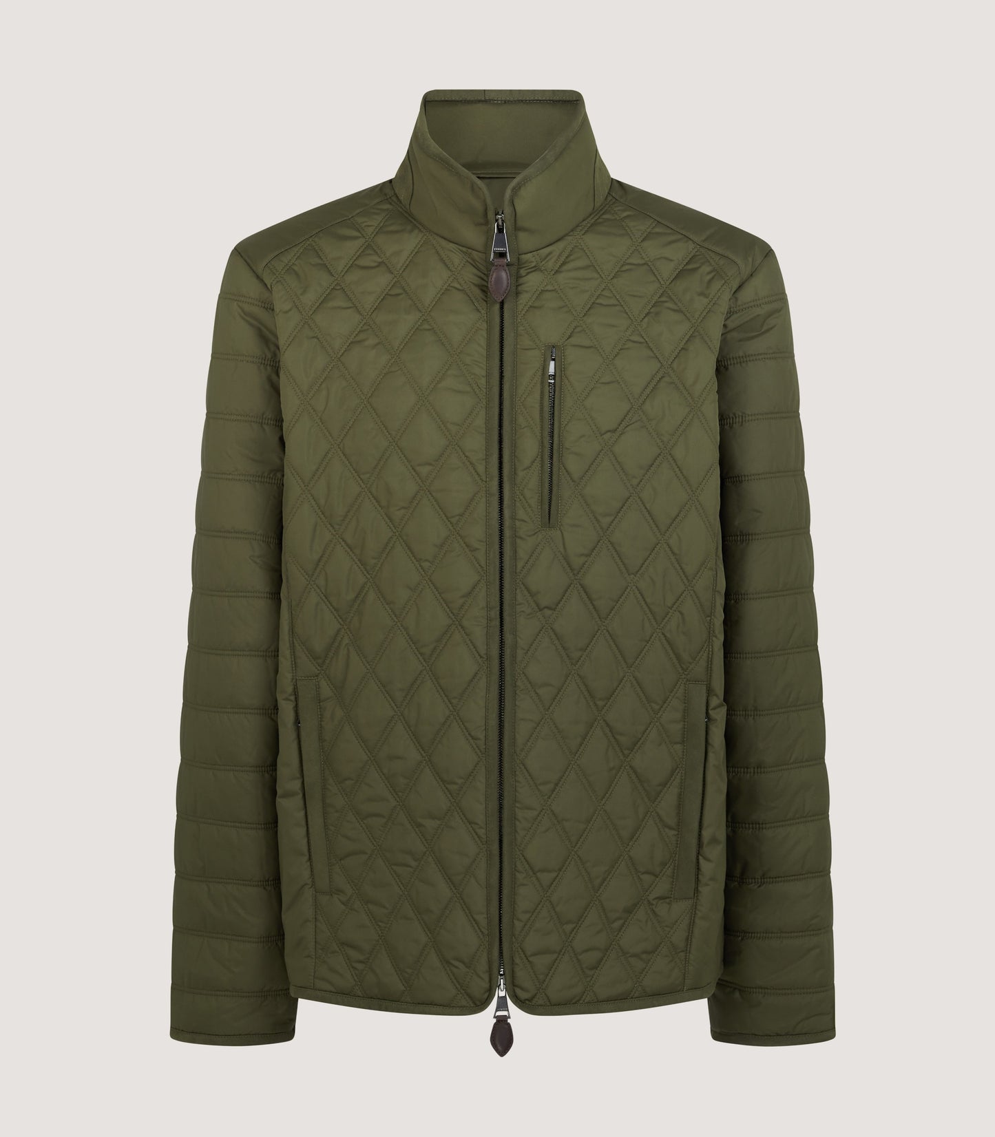 Men's Moorland Light Quilt Jacket in Dark Olive