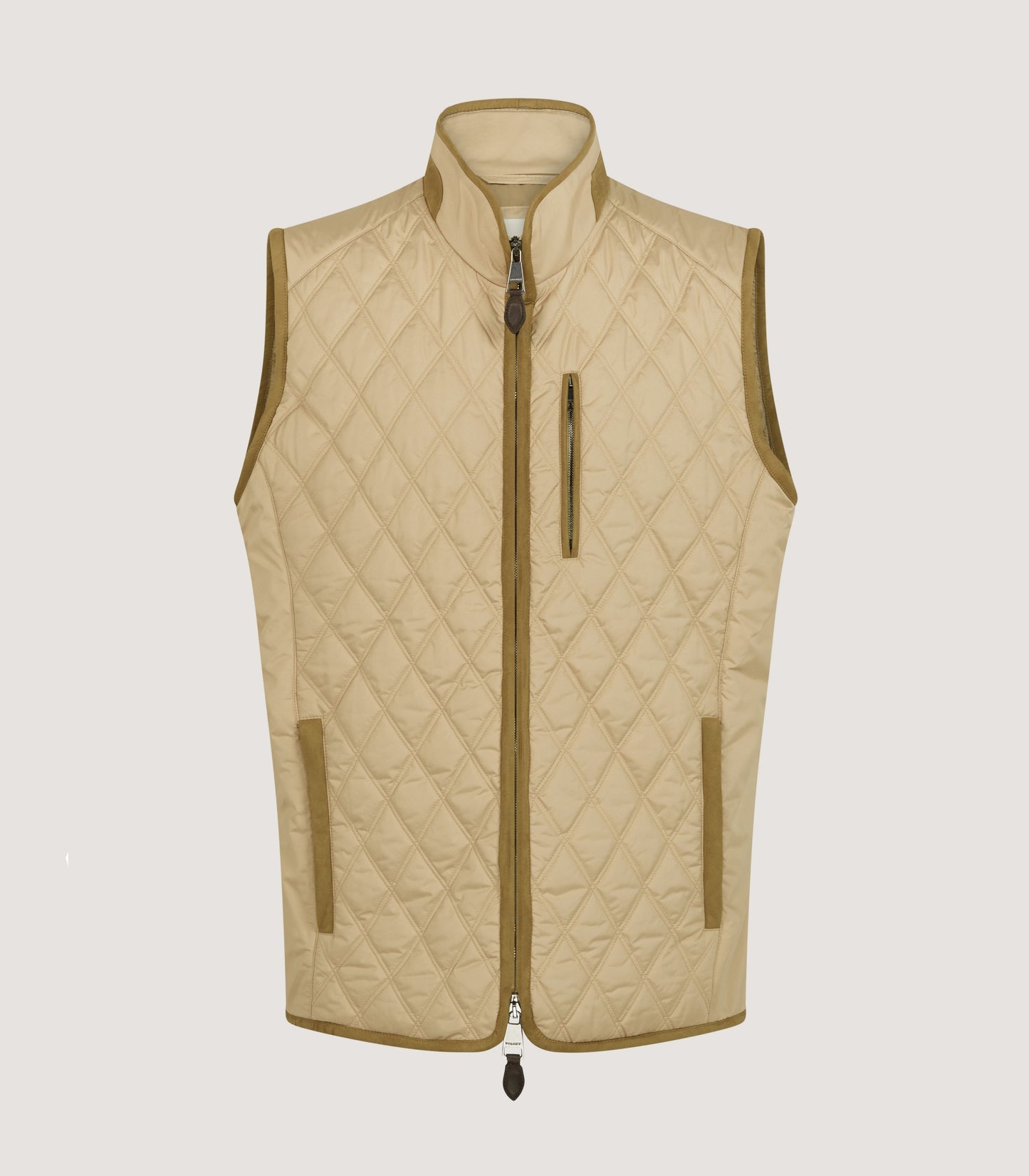 Men's Moorland Light Quilt Gilet in Camel