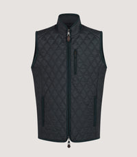 Men's Moorland Light Quilt Gilet in Midnight
