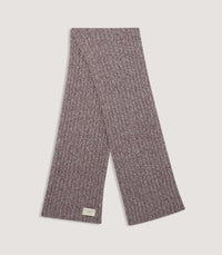 Melange Ribbed Scarf in Audley Red