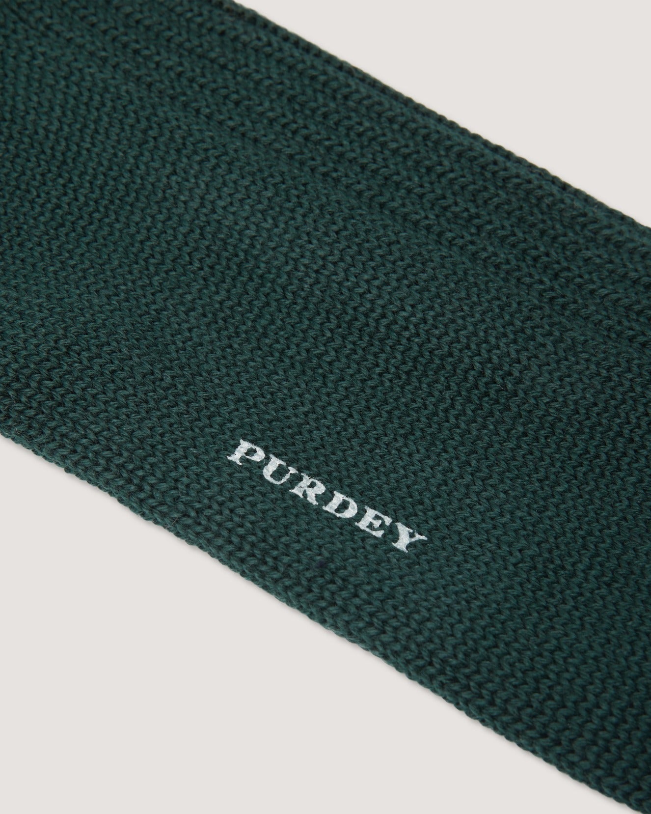 Ribbed Knit Wool Blend Sock in Emerald