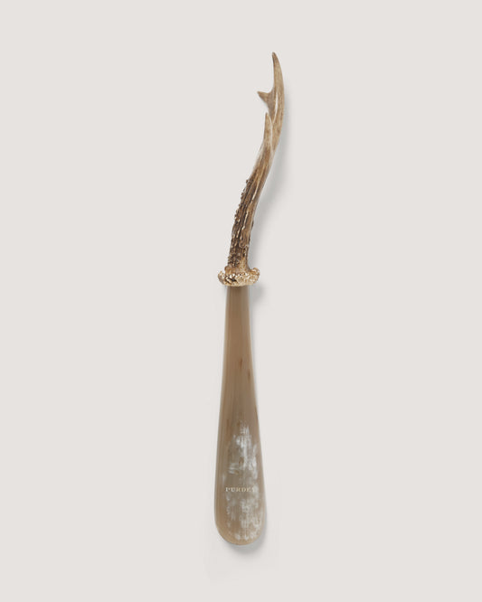Roedeer and Buffalo Shoe Horn
