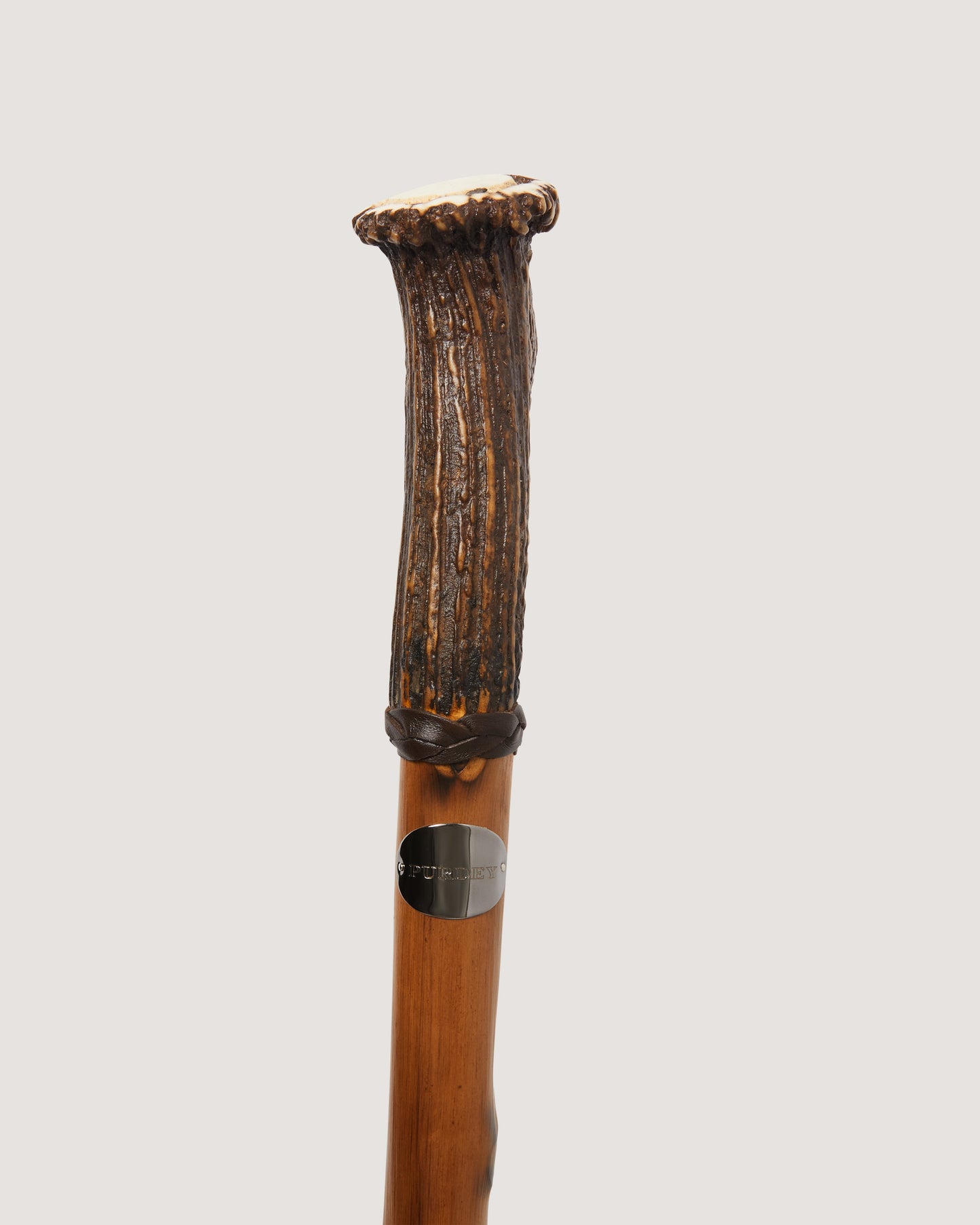 Deerhorn Rosette Walking Stick