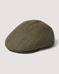 Litton Short Peaked Tweed Cap in Cairn Tweed