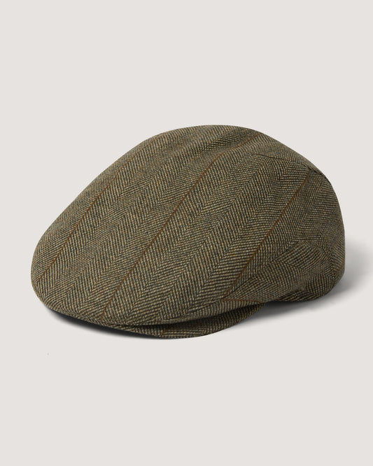 Litton Short Peaked Tweed Cap in Cairn Tweed