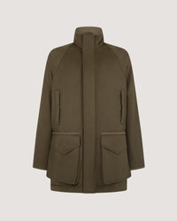 Men's Cashmere Mix Raglan Field Coat in Otter