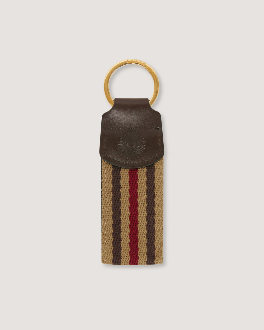 Canvas Key Ring in Khaki