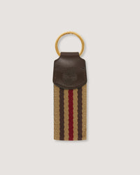 Canvas Key Ring in Khaki