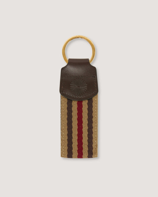 Canvas Key Ring in Khaki