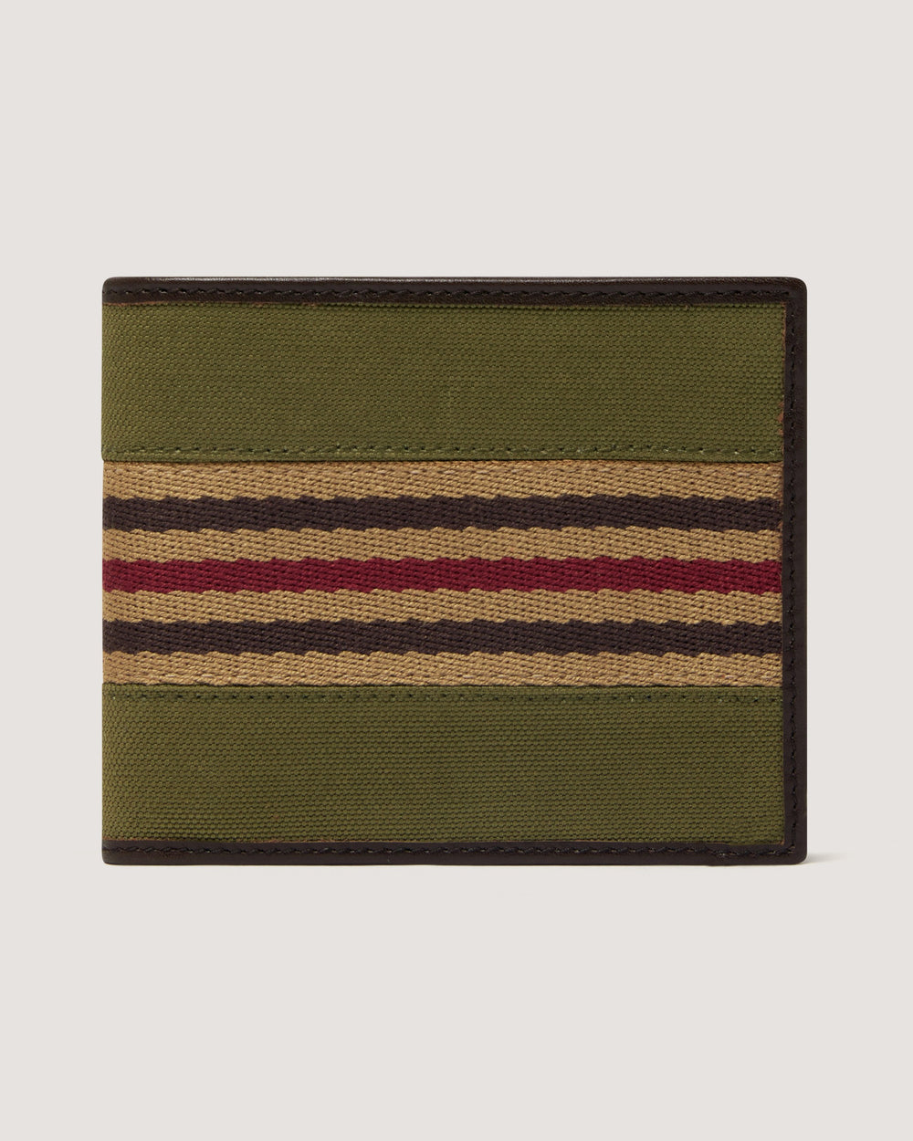 Canvas Bill Folder Wallet in Khaki