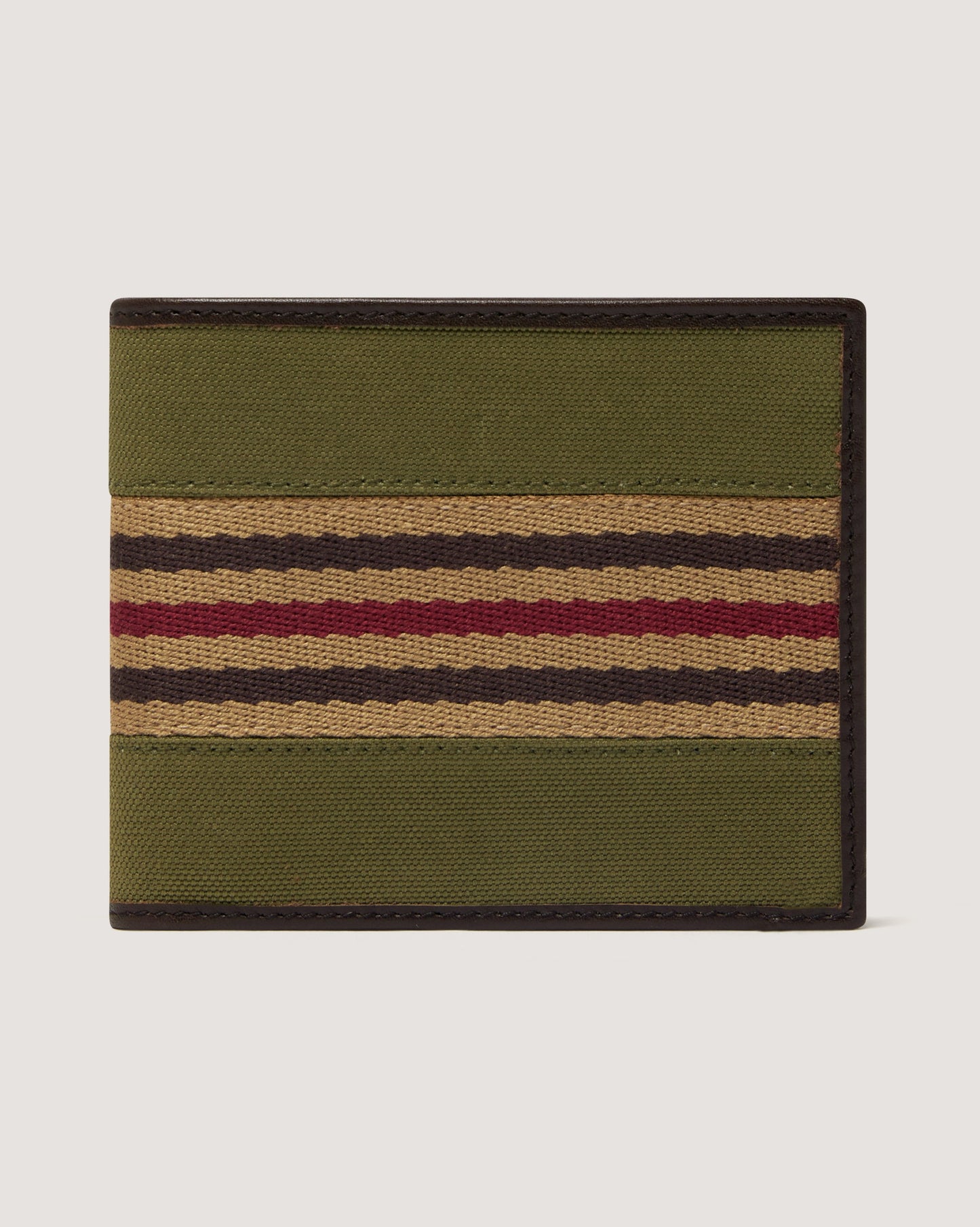 Canvas Bill Folder Wallet in Khaki