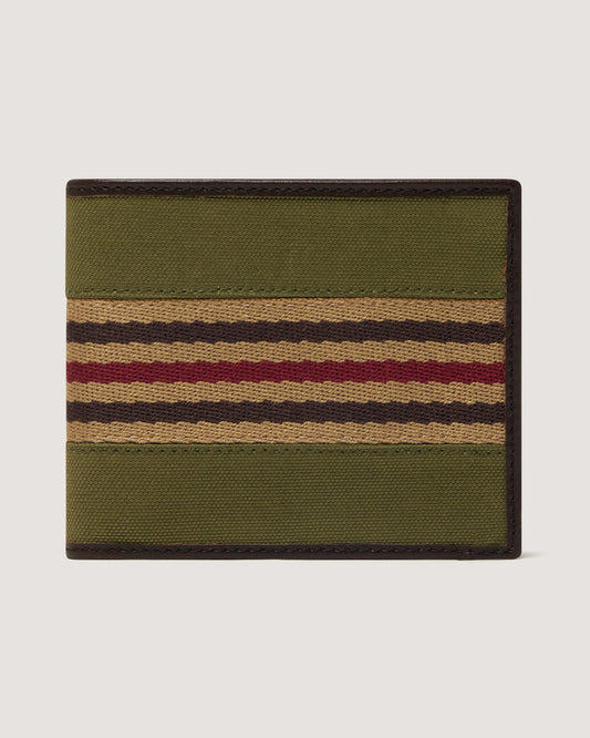 Canvas Bill Folder Wallet in Khaki