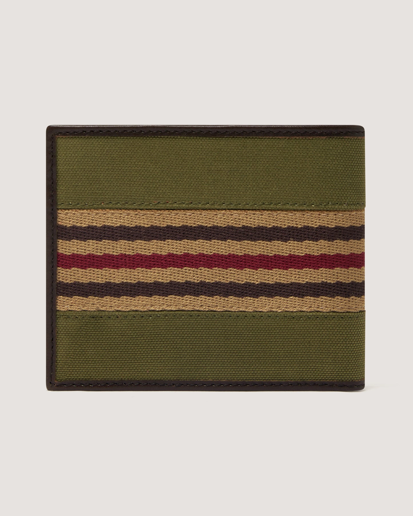 Canvas Bill Folder Wallet in Khaki