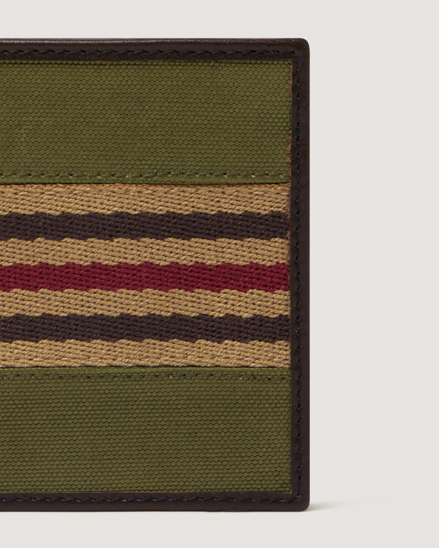 Canvas Bill Folder Wallet in Khaki