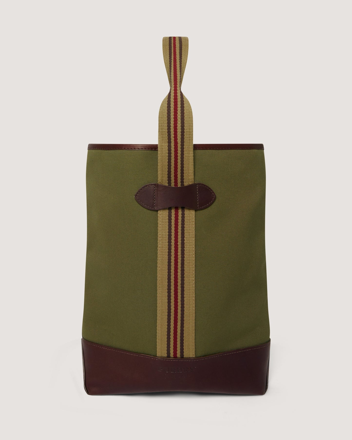 Icon Webbing Wine Tote in Sporting Green