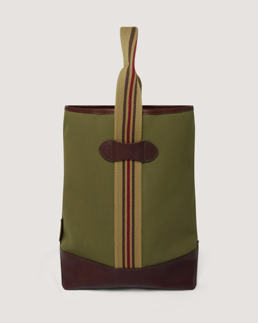 Icon Webbing Wine Tote in Sporting Green