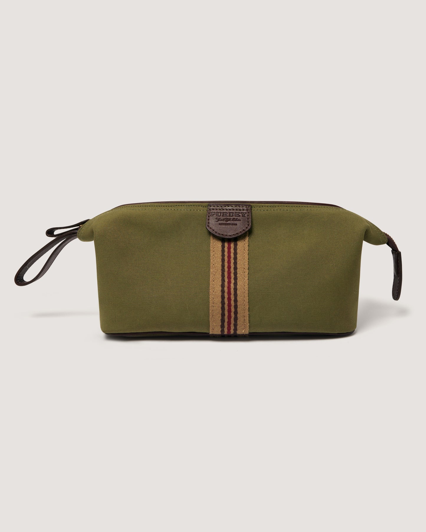 Icon Webbing Washbag in Sporting Green